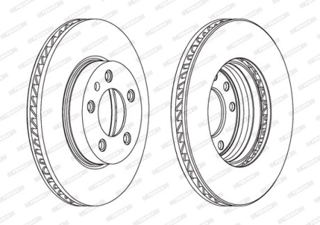 Диск тормозной FERODO DDF1591LC1