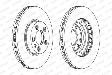 Диск тормозной FERODO DDF1591RC1