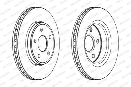 Гальмівний диск FERODO DDF1593C1