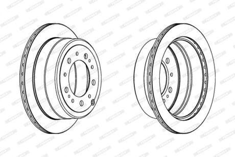 Диск гальмівний FERODO DDF1597C1