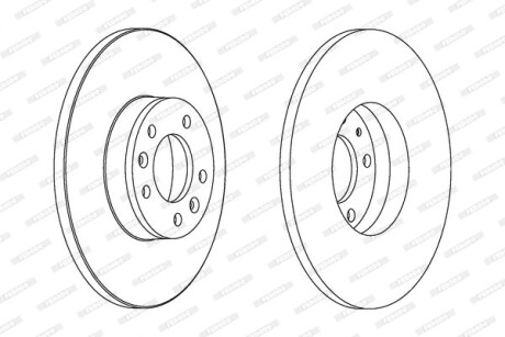 Диск гальмівний FERODO DDF1602C