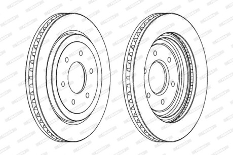 Диск гальмівний FERODO DDF1611C1