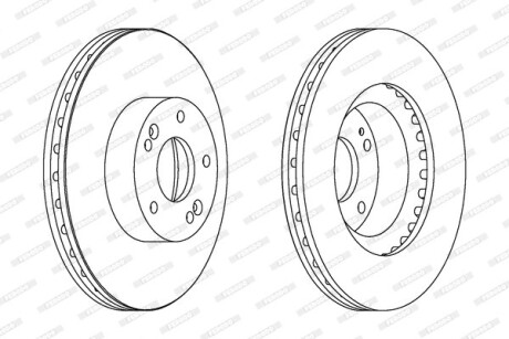 Диск гальмівний FERODO DDF1630C