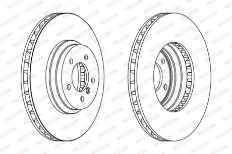 Диск гальмівний FERODO DDF1634C1