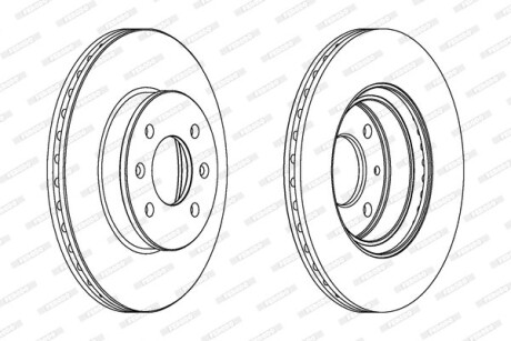 Диск гальмівний FERODO DDF1636C