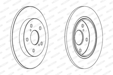 Гальмівний диск FERODO DDF1645C