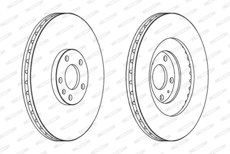 Диск гальмівний FERODO DDF1661C1