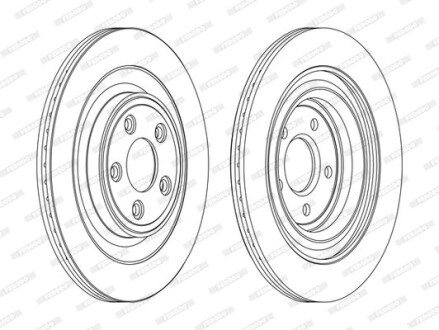 Диск гальмівний FERODO DDF1703C