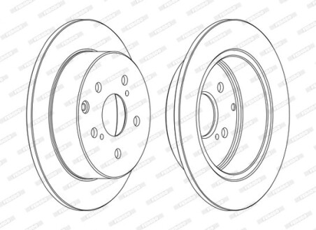 Диск гальмівний FERODO DDF1704C