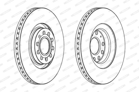 Диск гальмівний FERODO DDF1705C1