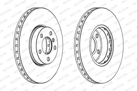 Диск гальмівний FERODO DDF1714C1