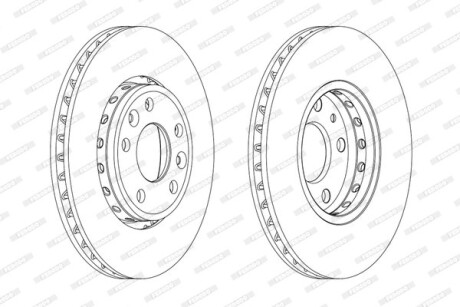 Диск гальмівний FERODO DDF1726C