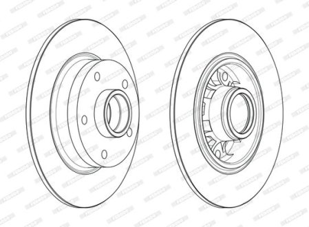 Гальмівний диск FERODO DDF17301