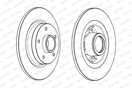 Диск гальмівний з підшипником FERODO DDF17311