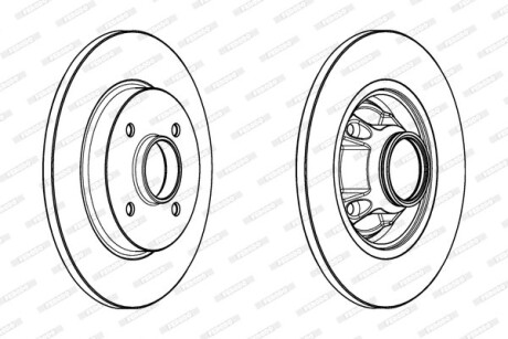 Диск гальмівний FERODO DDF17351