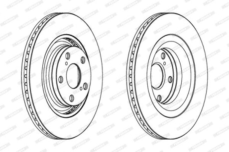 Диск гальмівний FERODO DDF1754C
