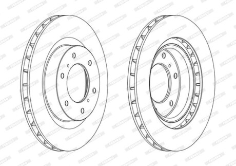 Диск гальмівний FERODO DDF1757C