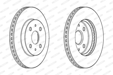 Гальмівний диск FERODO DDF1758C