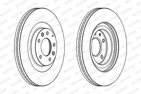 Диск гальмівний FERODO DDF1767C1