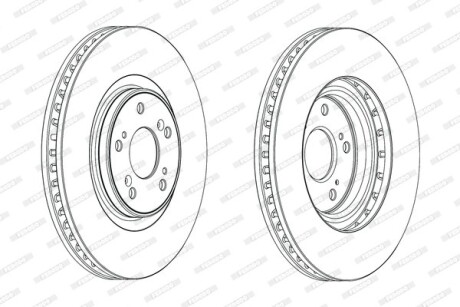 Диск гальмівний FERODO DDF1777C1