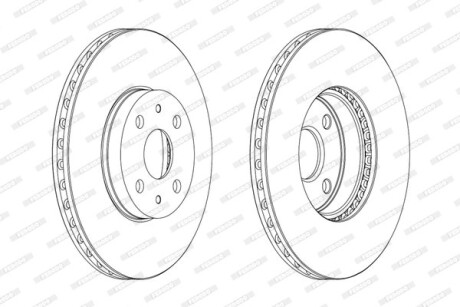 Диск гальмівний FERODO DDF1780C