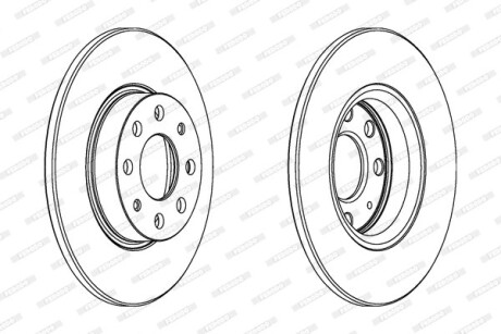 Гальмівний диск FERODO DDF1784C