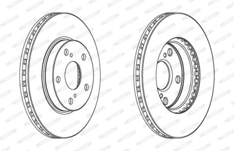 Диск гальмівний FERODO DDF1789C