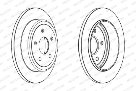Гальмівний диск FERODO DDF1813C