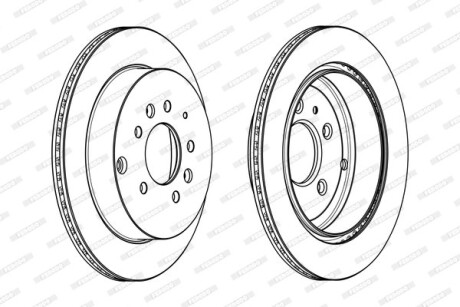 Диск гальмівний FERODO DDF1819C