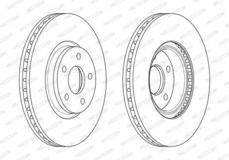 Диск гальмівний FERODO DDF1835C1