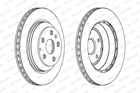 Диск тормозной FERODO DDF1855C1