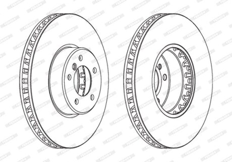 Диск гальмівний FERODO DDF1867C1