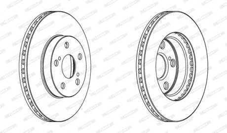 Диск гальмівний FERODO DDF1886C