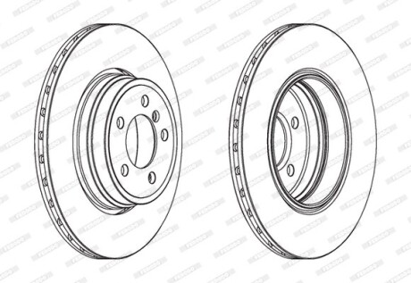 Диск гальмівний FERODO DDF1936C1