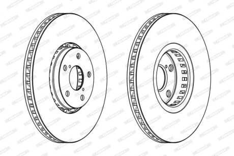 Диск гальмівний FERODO DDF1957LC1
