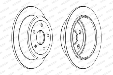 Диск гальмівний FERODO DDF1958C
