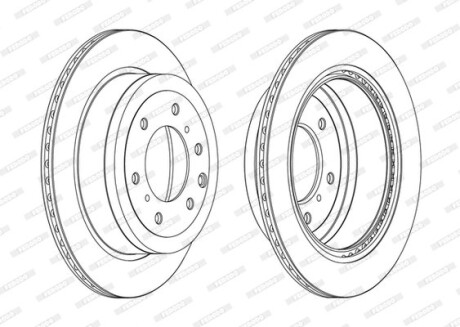 Гальмівний диск FERODO DDF1965C