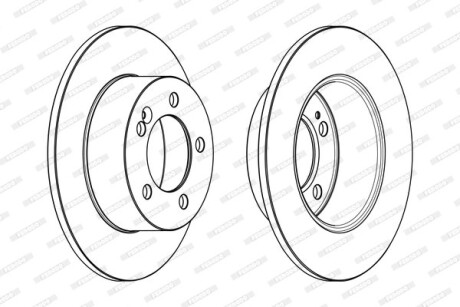 Диск гальмівний FERODO DDF1976C