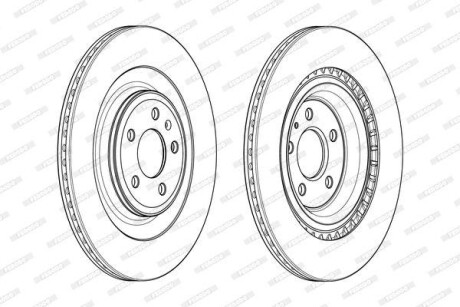 Гальмівний диск FERODO DDF1990C (фото 1)
