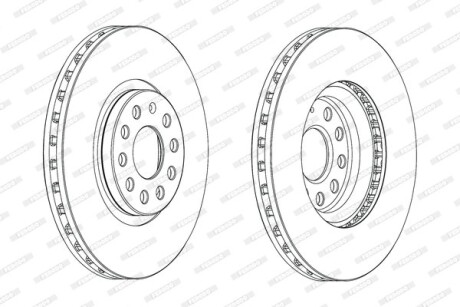 Диск гальмівний FERODO DDF2016C1