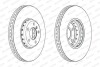 Диск гальмівний (передній) BMW 5 (F10/F11)/6 (F12/F13)/7 (F01-F04) 09- (348x36) (R) FERODO DDF2043RVC1 (фото 2)