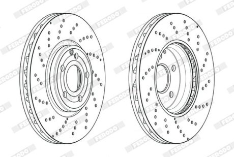 Диск гальмівний FERODO DDF2054C1