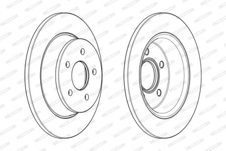 Гальмівний диск FERODO DDF2058C