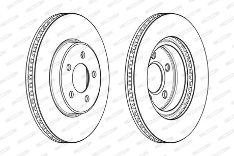 Диск гальмівний FERODO DDF2065C