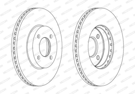 Диск гальмівний FERODO DDF2068C