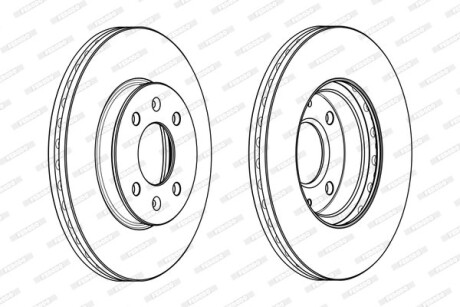 Диск гальмівний FERODO DDF2089C
