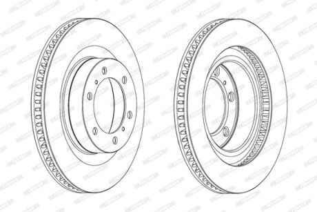 Диск гальмівний FERODO DDF2093C1