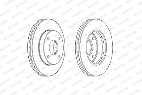 Гальмівний диск FERODO DDF2134C