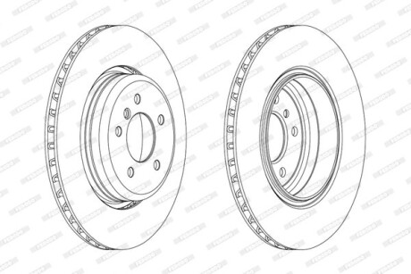 Гальмівний диск FERODO DDF2154C1