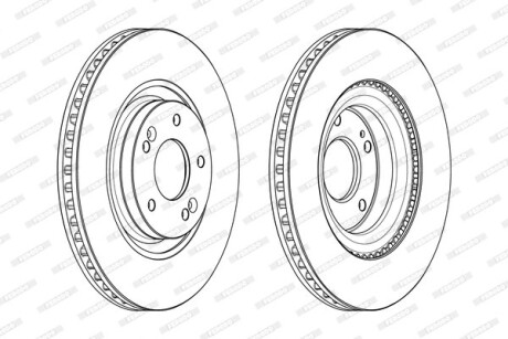 Диск гальмівний FERODO DDF2199C